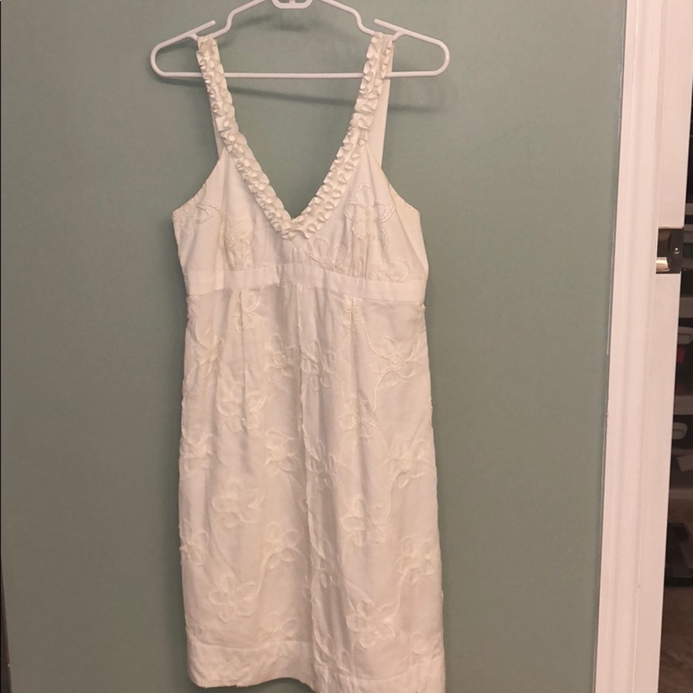 White Floral sun dress